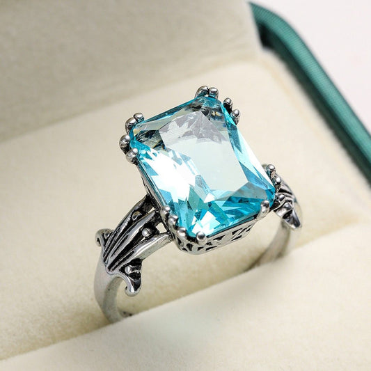 Maris™ | Ocean Glass Silvered Ring