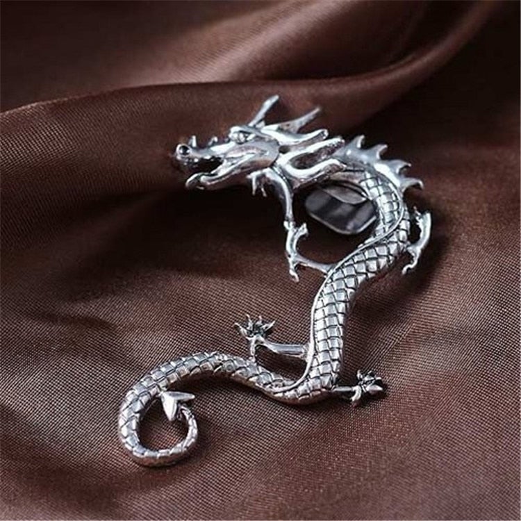 Charm™ | Srebrne kolczyki smoka 